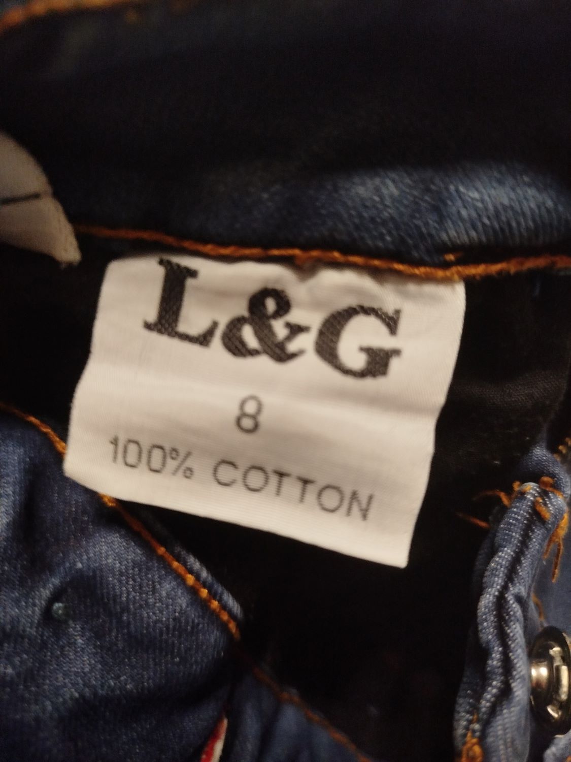 Стильные джинсы L&G для мальчика 8 лет, рост 128 см