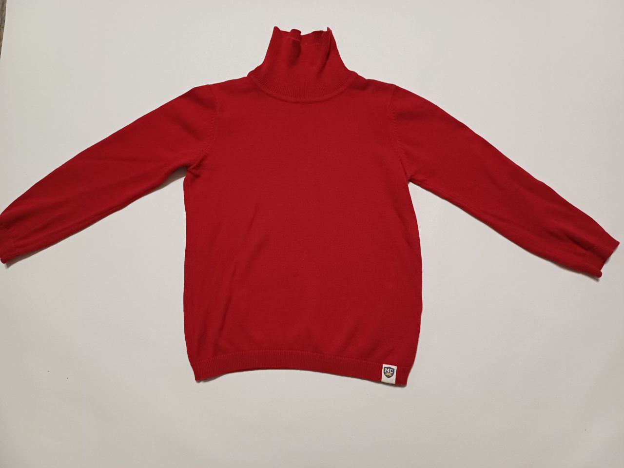 Водолазка красного цвета. Mothercare. 6-7 лет.100% cotton