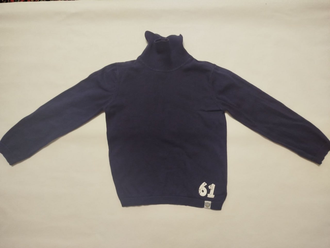 Водолазка синего цвета. Mothercare. 6-7 лет.100% cotton