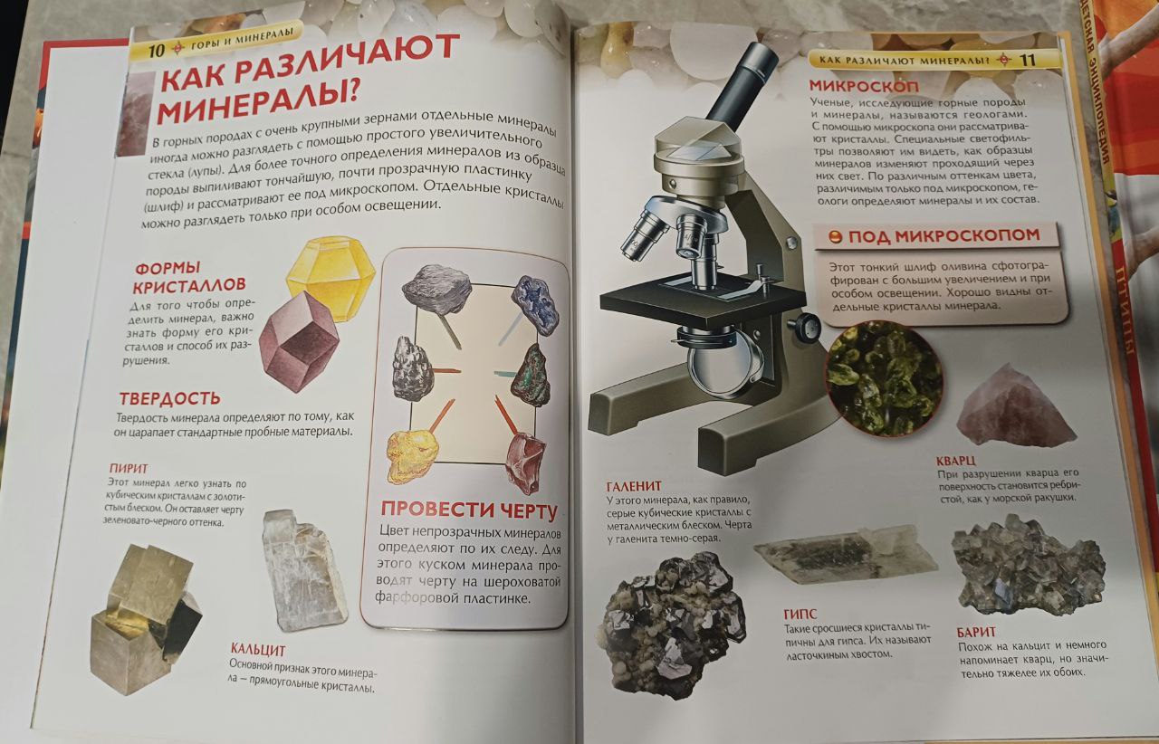 Детские энциклопедии Росмэн "Горы и минералы". "Птицы" с 6 лет