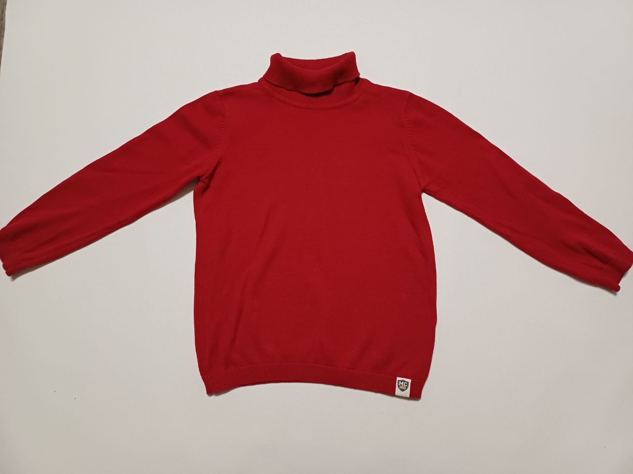 Водолазка красного цвета. Mothercare. 6-7 лет.100% cotton