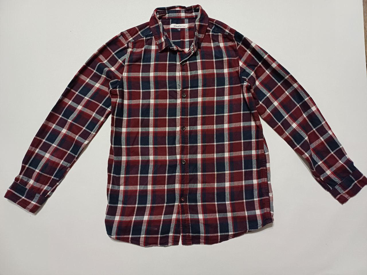 Рубашка разноцветная в клетку. Сделано Бангладеш. 100 % cotton (хлопок)