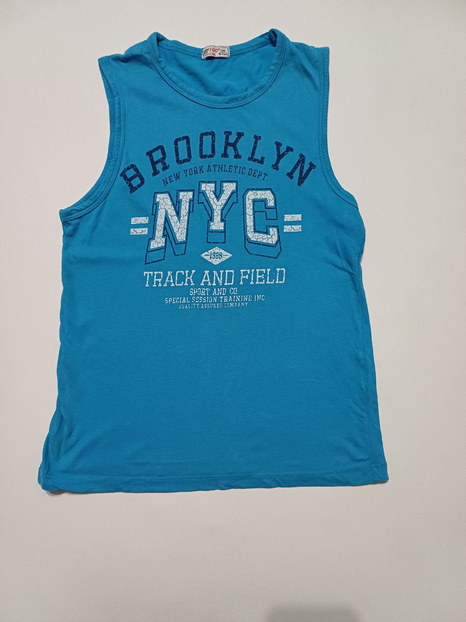 Майка синего цвета