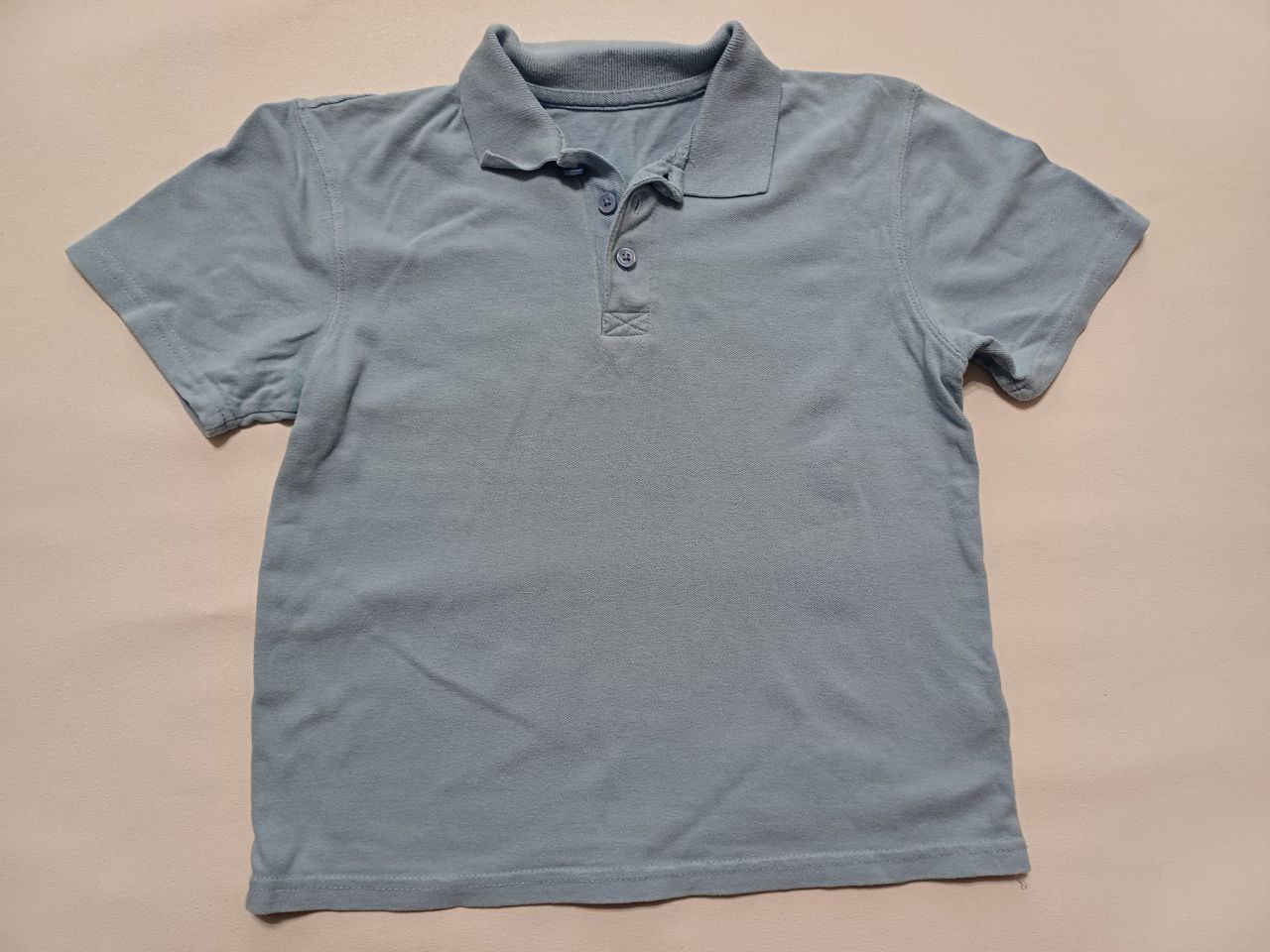 Футболка поло голубая