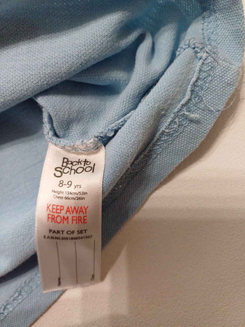 Футболка поло голубая