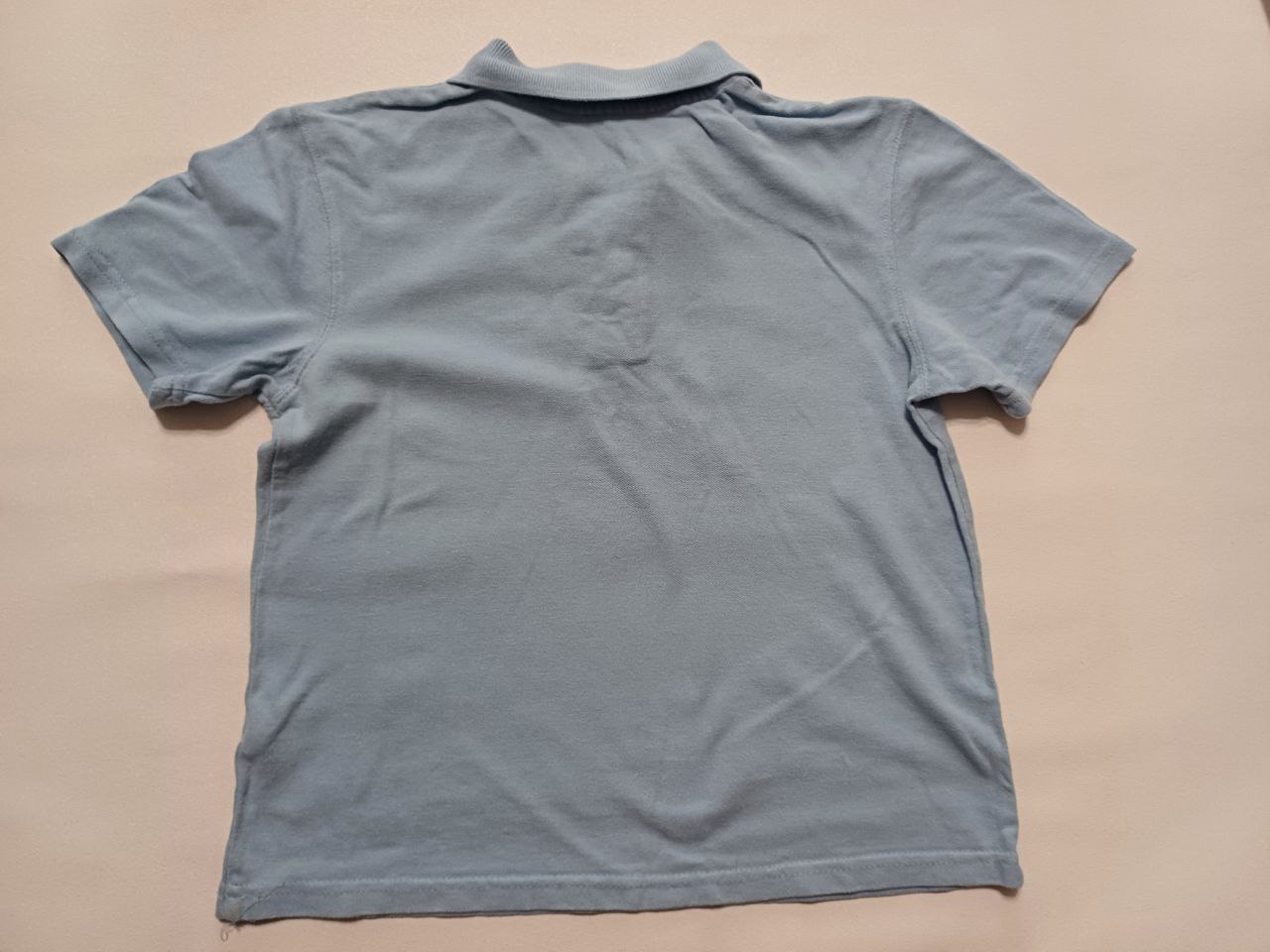 Футболка поло голубая